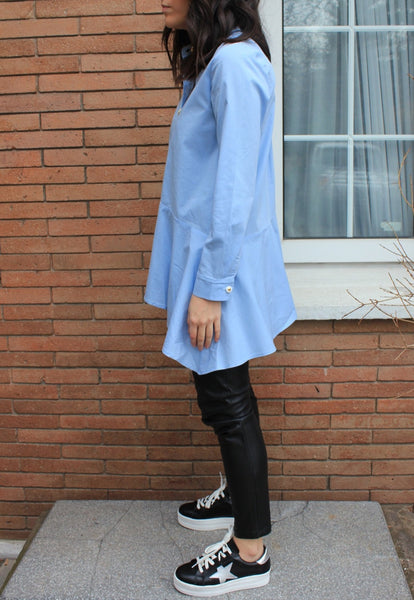 CAMISA CELESTE BOTONES